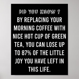 Koffiebeker - Funny Coffee Quote Poster