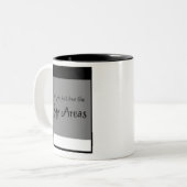 Koffiebeker Grijze zone Tweekleurige Koffiemok (Voorkant links)