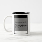 Koffiebeker Grijze zone Tweekleurige Koffiemok (Links)