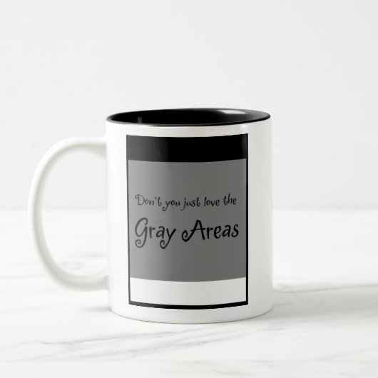 Koffiebeker Grijze zone Tweekleurige Koffiemok (Links)