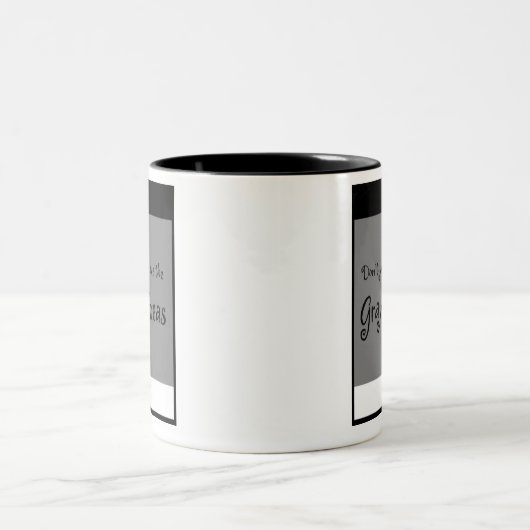 Koffiebeker Grijze zone Tweekleurige Koffiemok (Center)