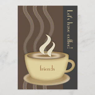 Koffiebeker Grote uitnodiging