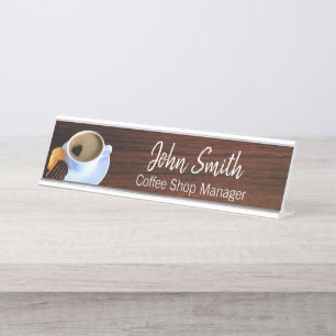 Koffiebeker Heart Shaped Foam Cookie Coffee Shop Bureau Naambordje