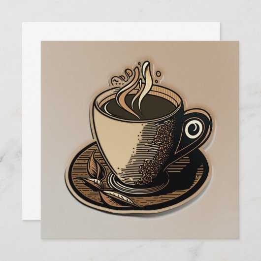 Koffiebeker Kaart (Voorkant / Achterkant)