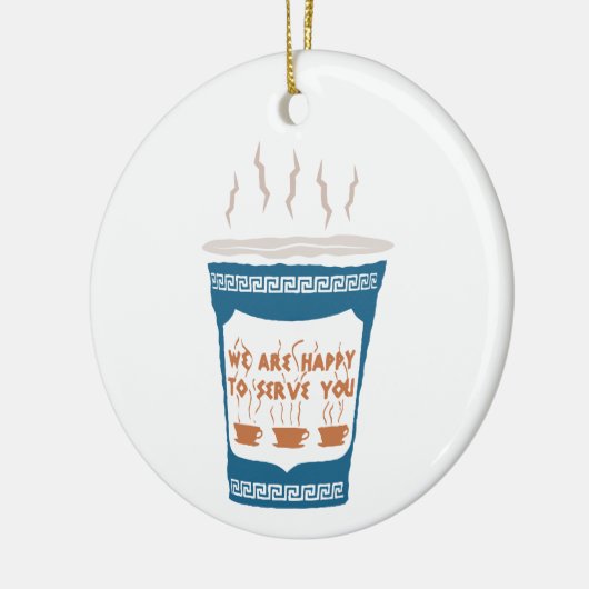 Koffiebeker Keramisch Ornament (Links)