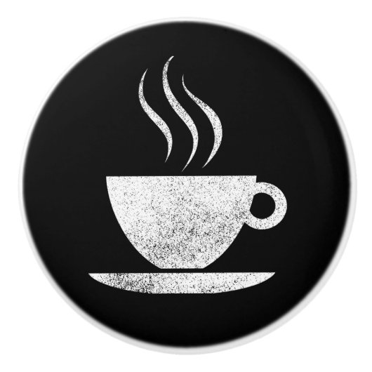 Koffiebeker keramische kast knop (Voorkant)