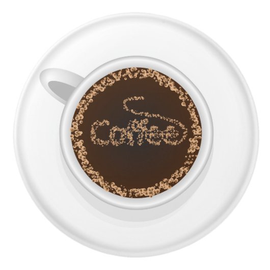 Koffiebeker Keramische Knop (Voorkant)
