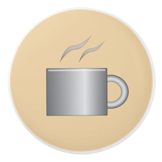 Koffiebeker keramische knop (Voorkant)