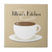 Koffiebeker keuken-tegel tegeltje (Voorkant)
