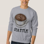Koffiebeker koffie Let Sweatshirt (Voorkant)