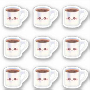 Koffiebeker koffie sticker