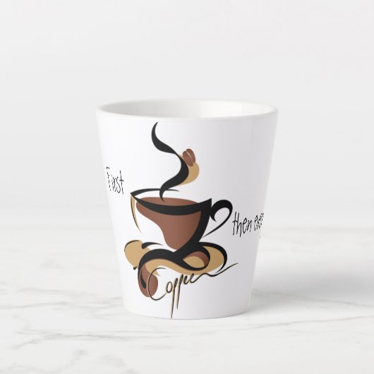 Koffiebeker Latte Mok (Voorkant)