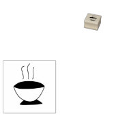 Koffiebeker loyaliteit ponskaart rubberstempel (Gestempeld)