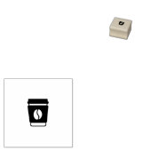 Koffiebeker Loyalty Stamp Rubberstempel (Gestempeld)