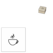 Koffiebeker Loyalty Stamp Rubberstempel (Gestempeld)