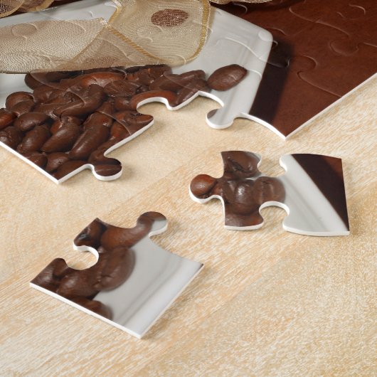 Koffiebeker met bonen legpuzzel (Zijkant)