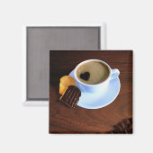 Koffiebeker met hartverwarmd schuim magneet (Voorkant / Achterkant)