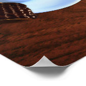 Koffiebeker met hartverwarmd schuim poster (Hoek)