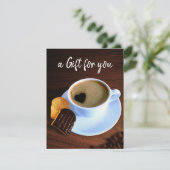 Koffiebeker met Kaart met schuimvulling (Staand voorkant)