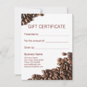 Koffiebeker met Kaart met schuimvulling (Achterkant)