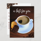 Koffiebeker met Kaart met schuimvulling (Voorkant / Achterkant)