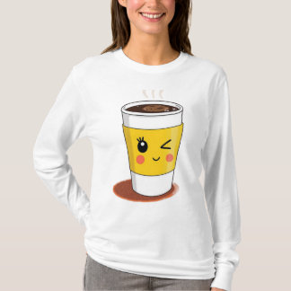 Koffiebeker met knipoog T-Shirt
