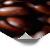 Koffiebeker met koffie, koffiebonen poster (Hoek)