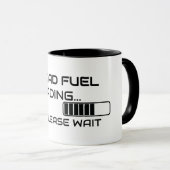 Koffiebeker met minimale tekst 'Dad Fuel Loading' Mok (Voorkant rechts)