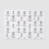 Koffiebeker met Vlaamse steam Tissuepapier (Voorkant)