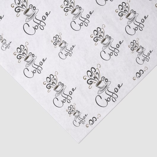 Koffiebeker met Vlaamse steam Tissuepapier (Detail)