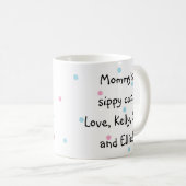Koffiebeker mok "Gold Flamingo Mam & Baby" Sippy C (Voorkant rechts)