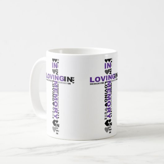 Koffiebeker Mok in het liefhebben van herinnerings (Voorkant links)