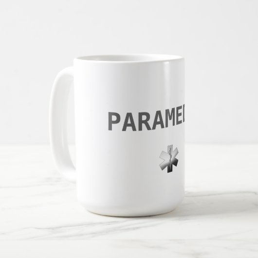 Koffiebeker Mok Tea PARAMEDIC EMT Ambulance (Voorkant links)