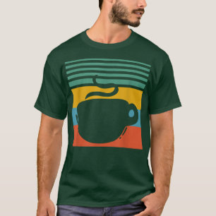 Koffiebeker mok van koffieretro Design T-shirt