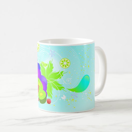 Koffiebeker Mok voor helder, gemengd fruit (Voorkant rechts)