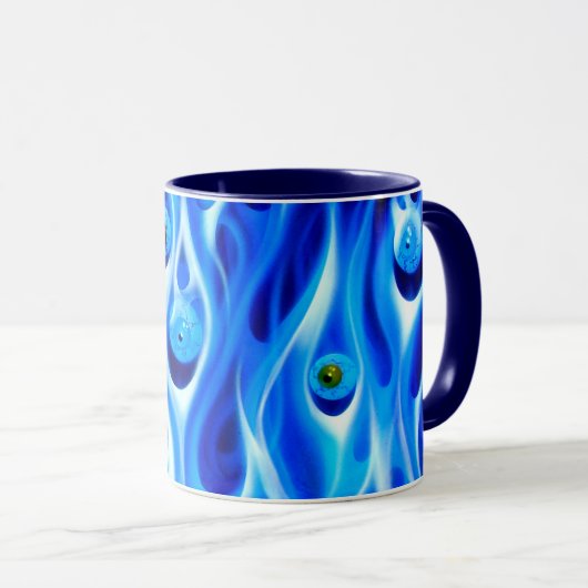 Koffiebeker - Ochtend Eyeballen Mok (Voorkant rechts)