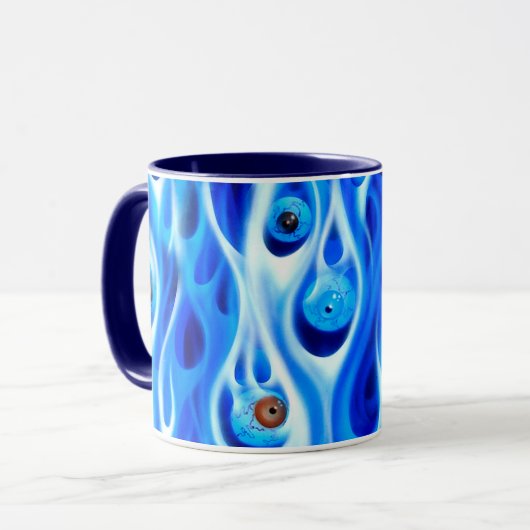 Koffiebeker - Ochtend Eyeballen Mok (Voorkant links)