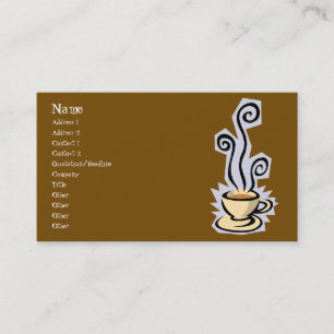 Koffiebeker of Visitekaartje van thee