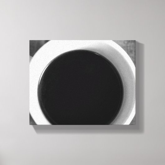 Koffiebeker op een oude krat, 8 x 10 jaar canvas afdruk (Voorkant)