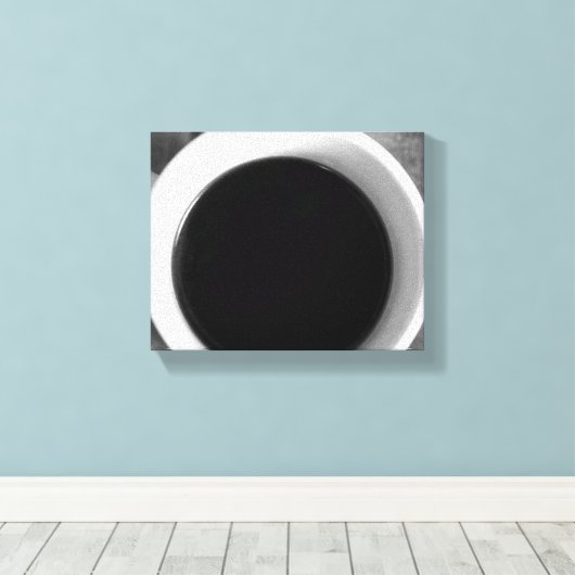 Koffiebeker op een oude krat, 8 x 10 jaar canvas afdruk (Insitu (Houten vloer))