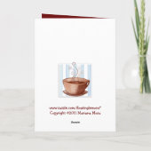 Koffiebeker op zondag Kaart (Achterkant)