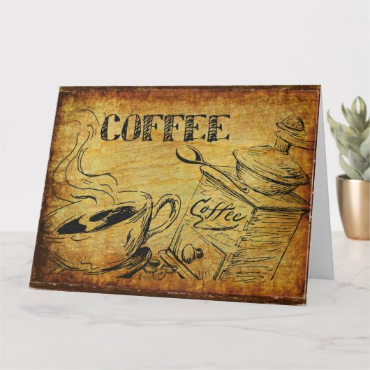  koffiebeker Oude koffiebrinder Kaart (Kleine Plant)