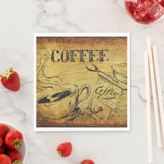  koffiebeker Oude koffiebrinder Servet (Insitu)