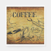  koffiebeker Oude koffiebrinder Servet (Voorkant)