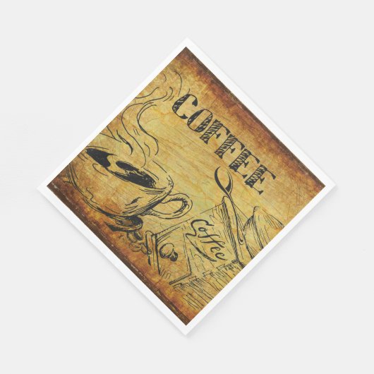  koffiebeker Oude koffiebrinder Servet (Hoek)