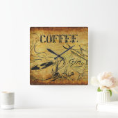  koffiebeker Oude koffiebrinder Vierkante Klok (Huis)
