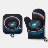 Koffiebeker Ovenwant & Pannenlap Set (Voorkant)