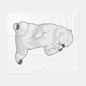 Koffiebeker Polar beer Fleece Deken (Voorkant (Horizontaal))
