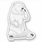 Koffiebeker Polar beer Sticker (Voorkant)