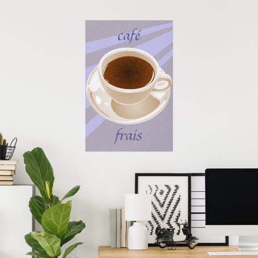 Koffiebeker Poster (Thuiskantoor)